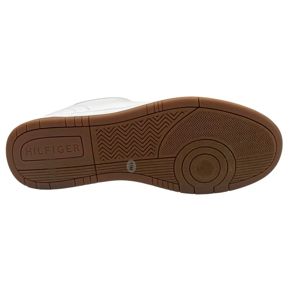 Tommy Hilfiger Tathan Men's Fashion Shoes 11 White‎ Navy Blue Athletic Sneaker